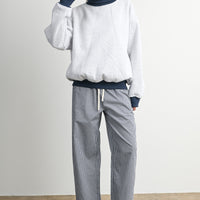 Contrast Turtleneck Oversized Sweatshirt
