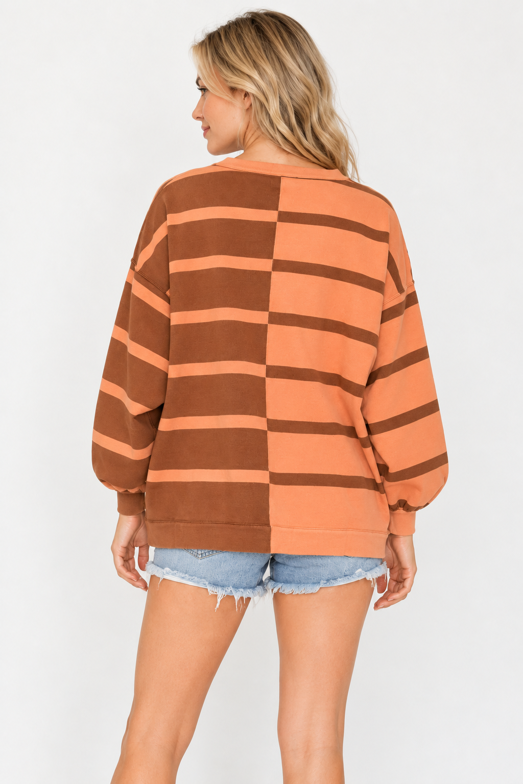 Choco Uptown Stripe Pullover