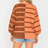 Choco Uptown Stripe Pullover