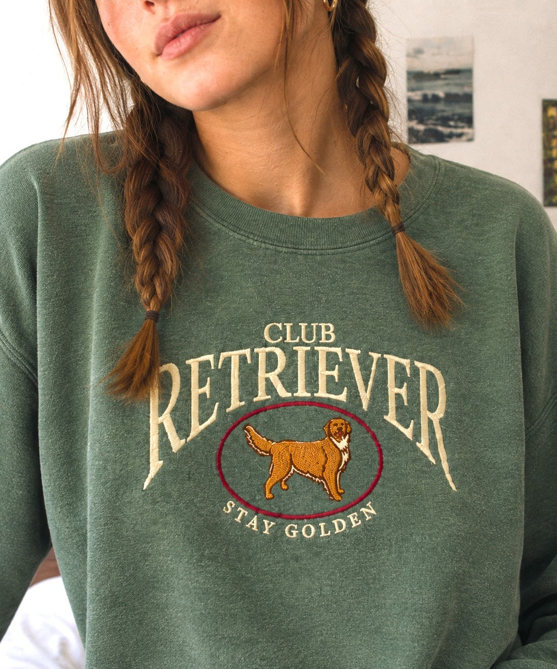 Embroidered Retriever Club Sweatshirt