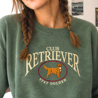 Embroidered Retriever Club Sweatshirt