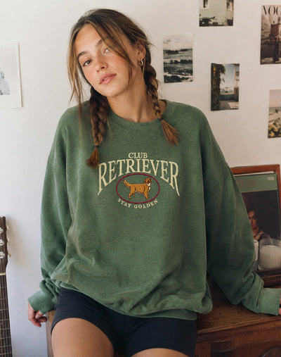 Embroidered Retriever Club Sweatshirt