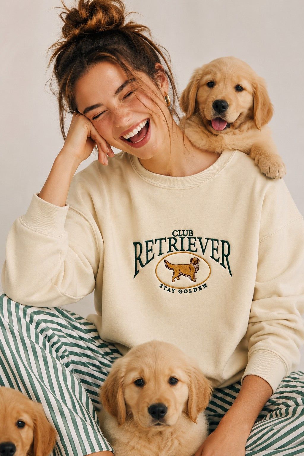 Embroidered Retriever Club Sweatshirt