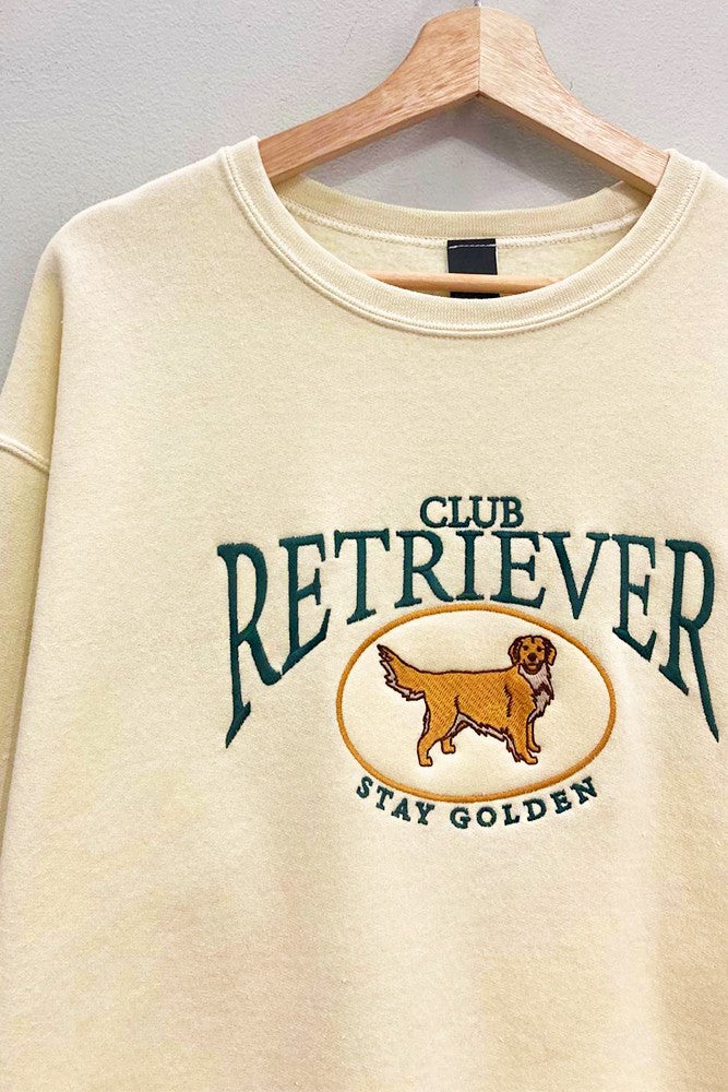 Embroidered Retriever Club Sweatshirt