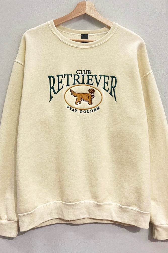 Embroidered Retriever Club Sweatshirt