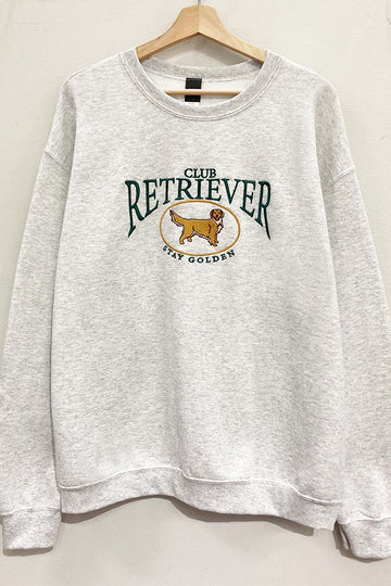 Embroidered Retriever Club Sweatshirt