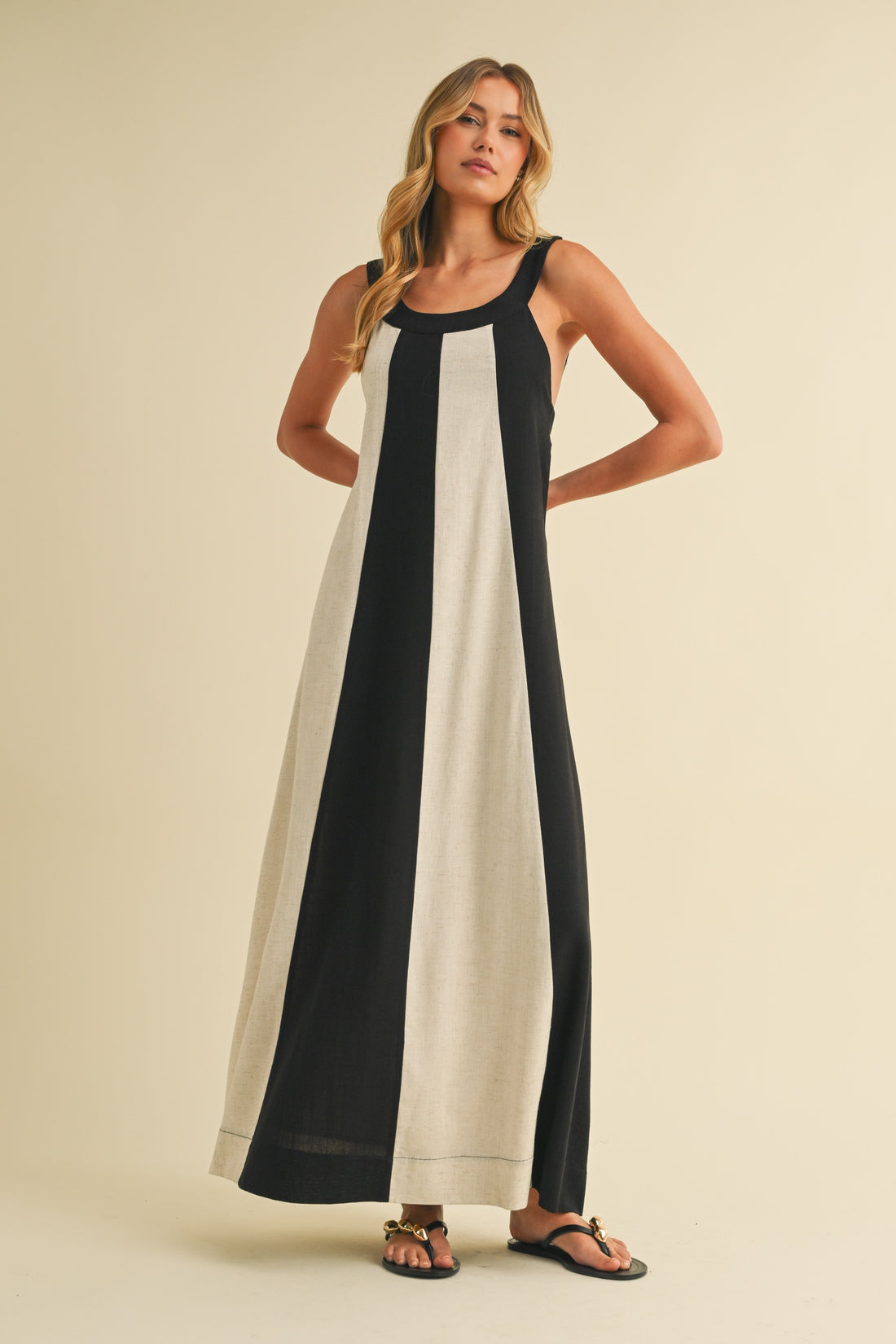 Color Block Summer Maxi Dress
