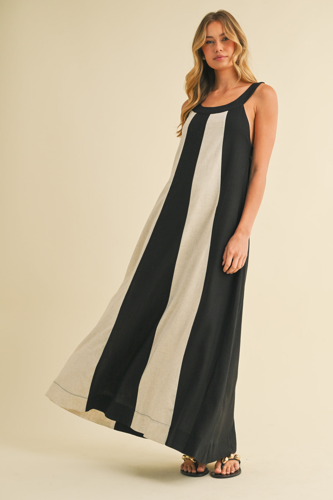 Color Block Summer Maxi Dress