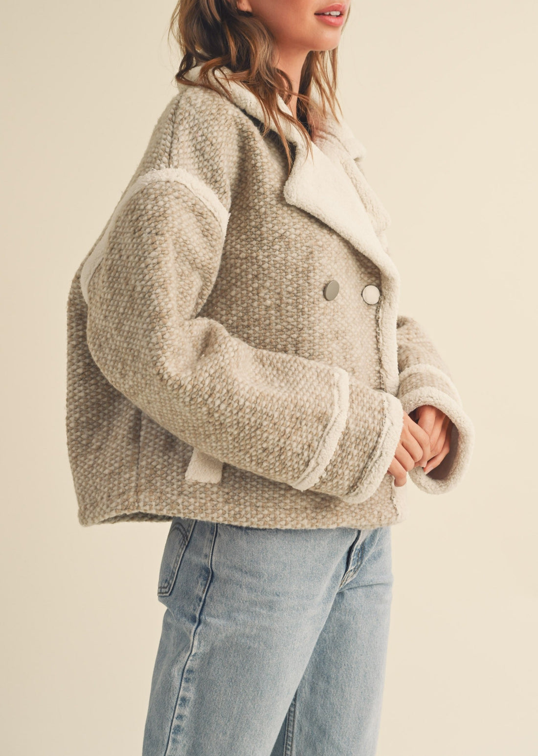 Retro Collar Sherpa Jacket