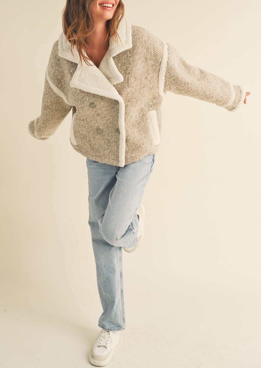 Retro Collar Sherpa Jacket