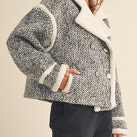 Retro Collar Sherpa Jacket