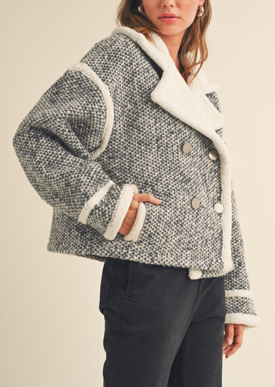 Retro Collar Sherpa Jacket