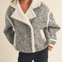 Retro Collar Sherpa Jacket