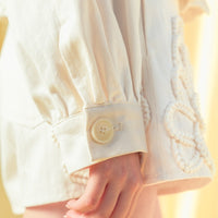 Floral Crochet Embellished Cropped Jacket