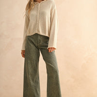 Cozy Button-Up Knit Cardigan