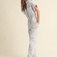 Cotton Denim Comfy Jumpsuit