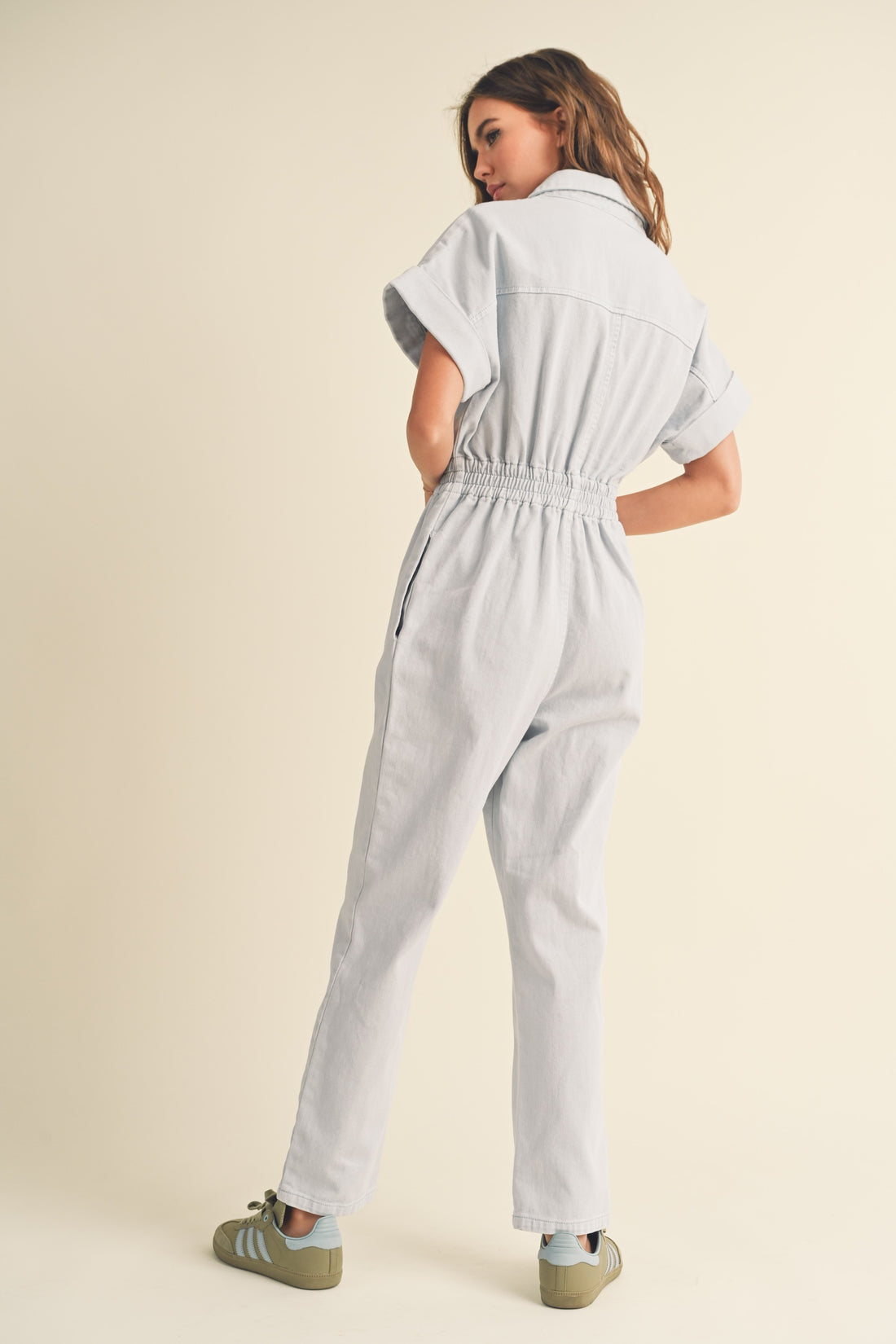 Cotton Denim Comfy Jumpsuit