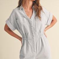 Cotton Denim Comfy Jumpsuit