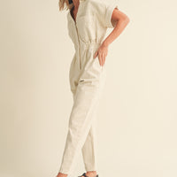 Cotton Denim Comfy Jumpsuit