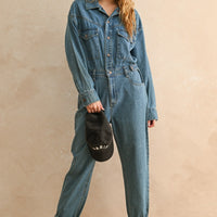 Vintage Utility Denim Jumpsuit