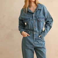 Vintage Utility Denim Jumpsuit