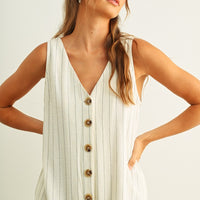 Striped Wide-Leg Jumpsuit