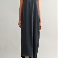 Draped Back Minimal Maxi Dress