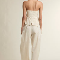 Coastal Muse Linen Blend Halter Top & Pants Set