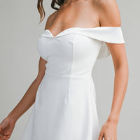 Off-Shoulder Sweetheart Mini Dress