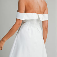 Off-Shoulder Sweetheart Mini Dress