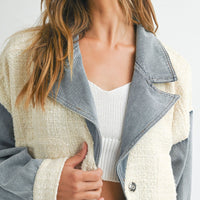 Tweed Denim Jacket