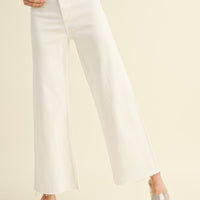Straight Wide Leg Denim Pants