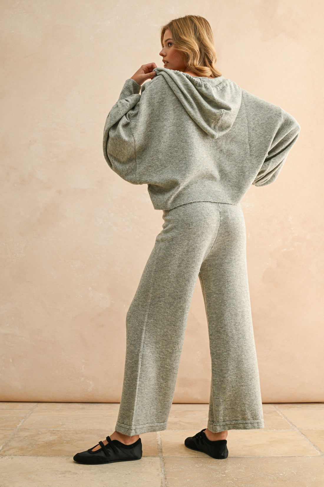 Balloon Sleeve Hoodie Sweater