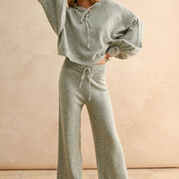 Balloon Sleeve Hoodie Sweater