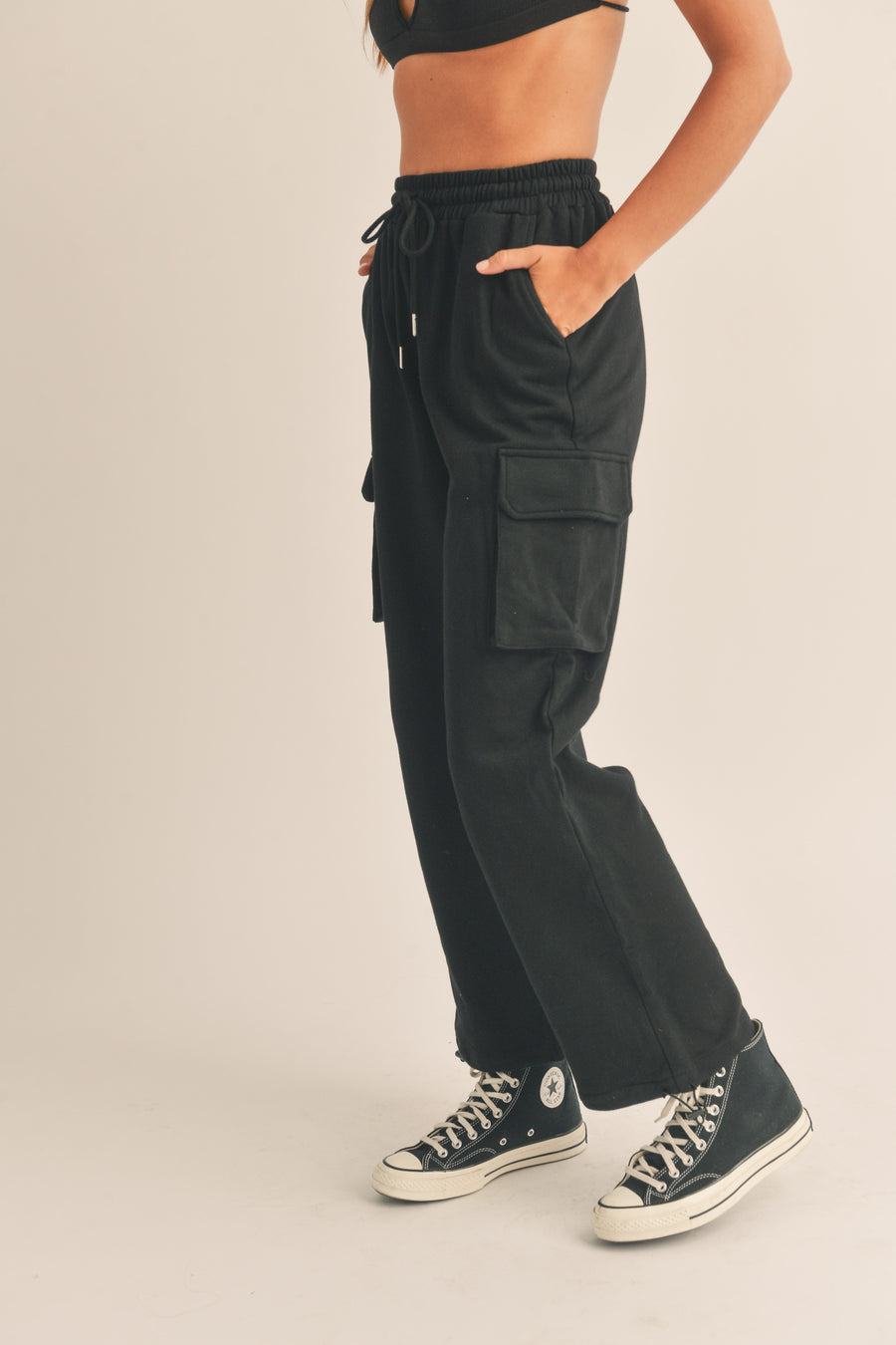 Cargo Pocket Sweat Pants