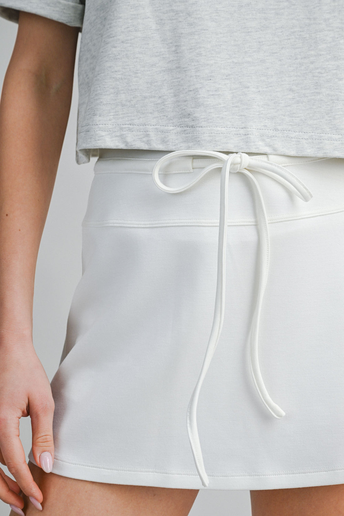 Scuba Mini Skort – Stretch Athletic Skirt with Built-In Shorts