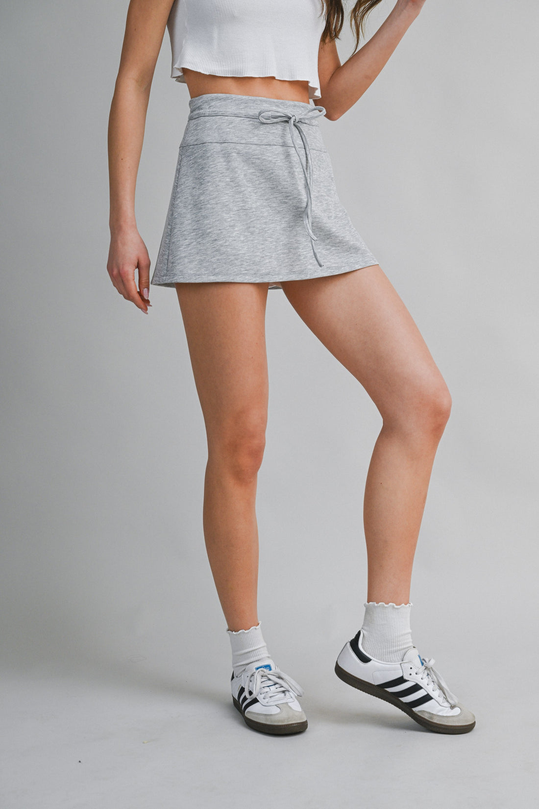 Scuba Mini Skort – Stretch Athletic Skirt with Built-In Shorts