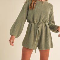 Long Sleeves Sweater Romper