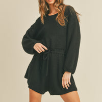 Long Sleeves Sweater Romper