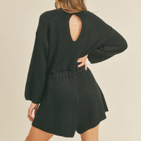 Long Sleeves Sweater Romper