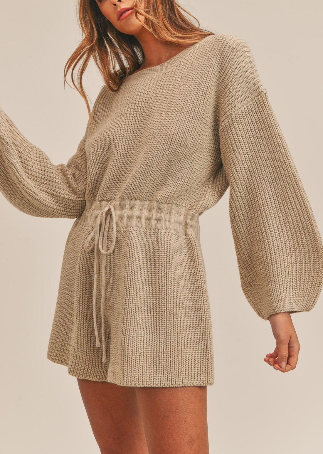 Long Sleeves Sweater Romper