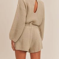 Long Sleeves Sweater Romper