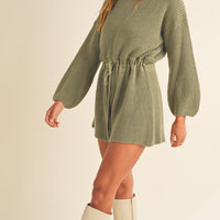 Long Sleeves Sweater Romper