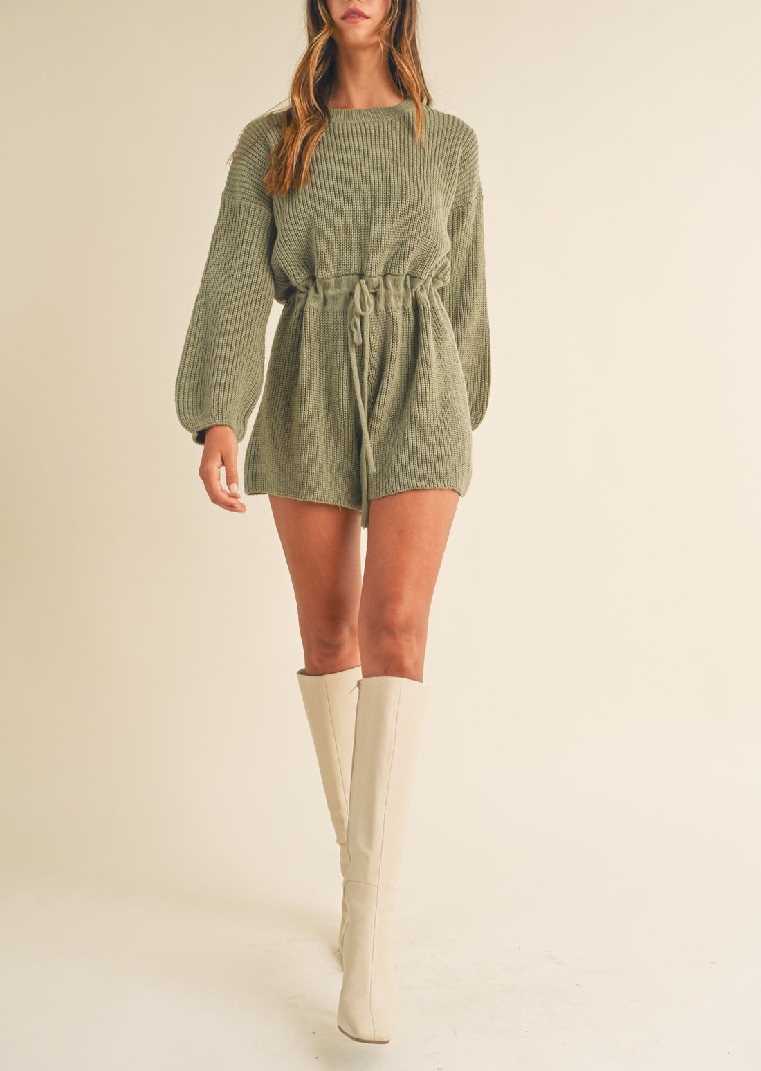 Long Sleeves Sweater Romper