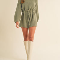 Long Sleeves Sweater Romper