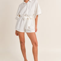 Shirts Button Down Romper