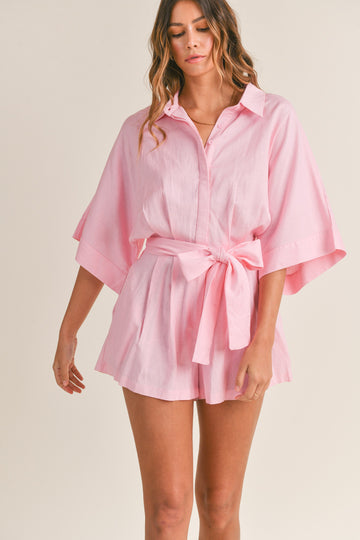 Shirts Button Down Romper