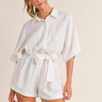 Shirts Button Down Romper