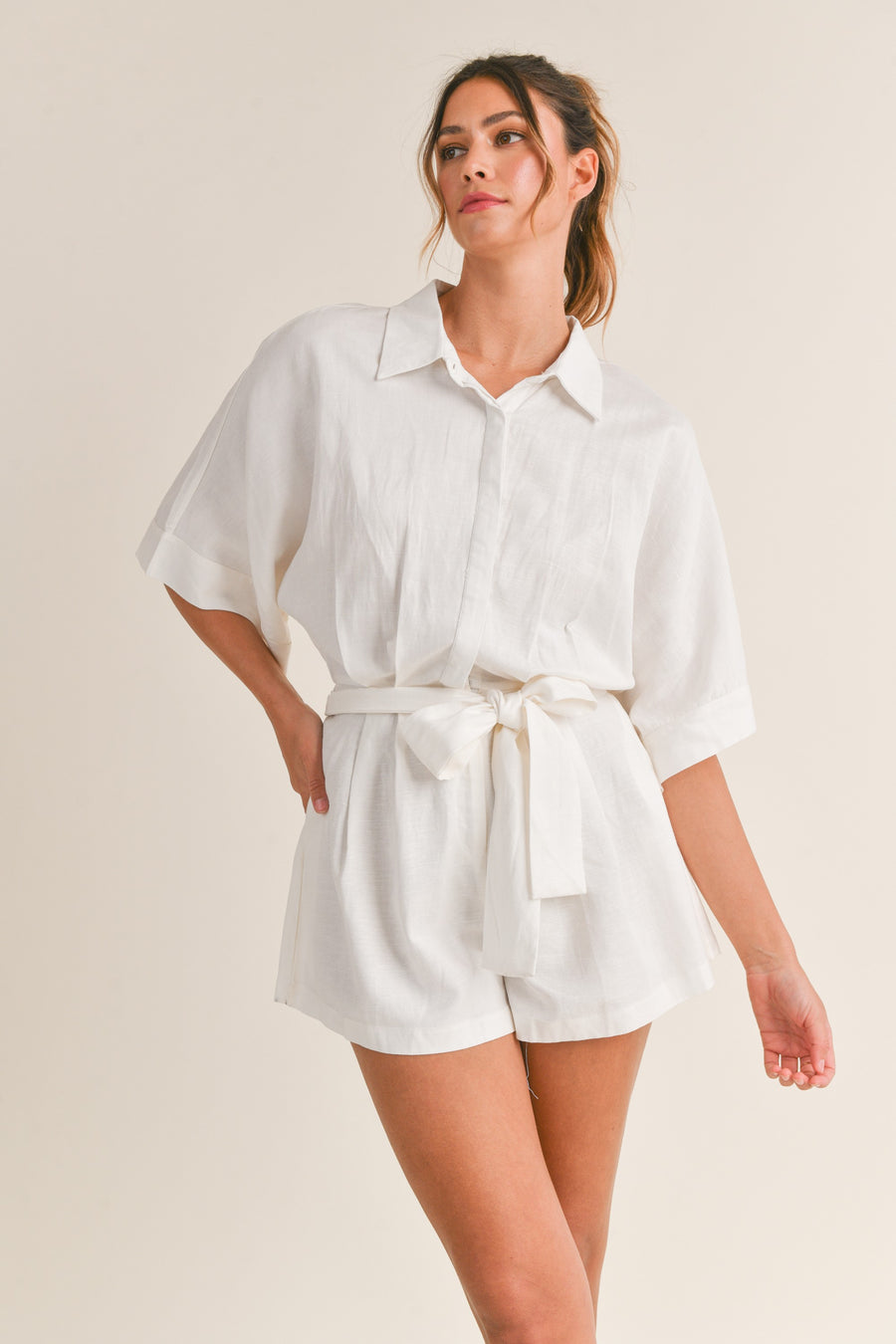 Shirts Button Down Romper