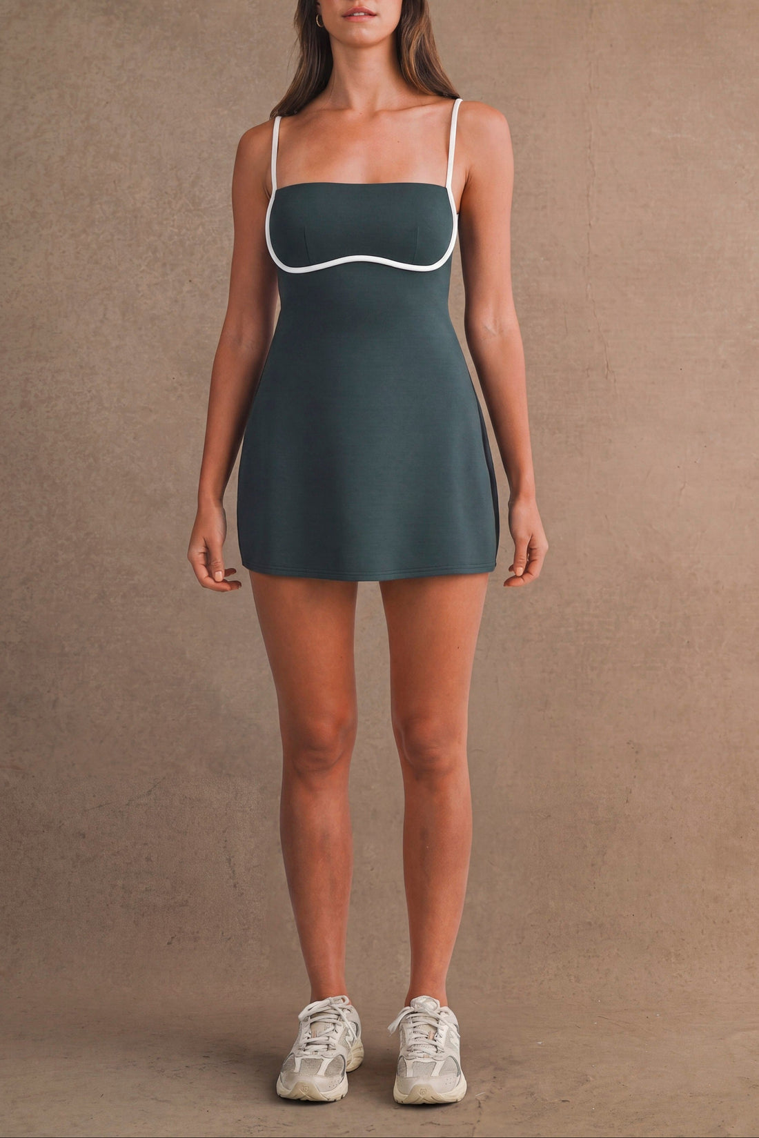 Contrast Binding Active Mini Dress